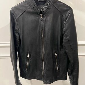 All Saints Black Leather Jacket